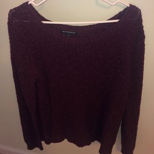 Brandy Melville oversized knit maroon sweater